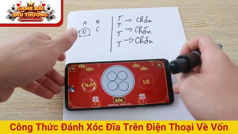 Công thức đánh xóc đĩa trên điện thoại kiểm soát vốn
