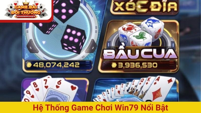 Hệ thống game chơi Win79 nổi bật